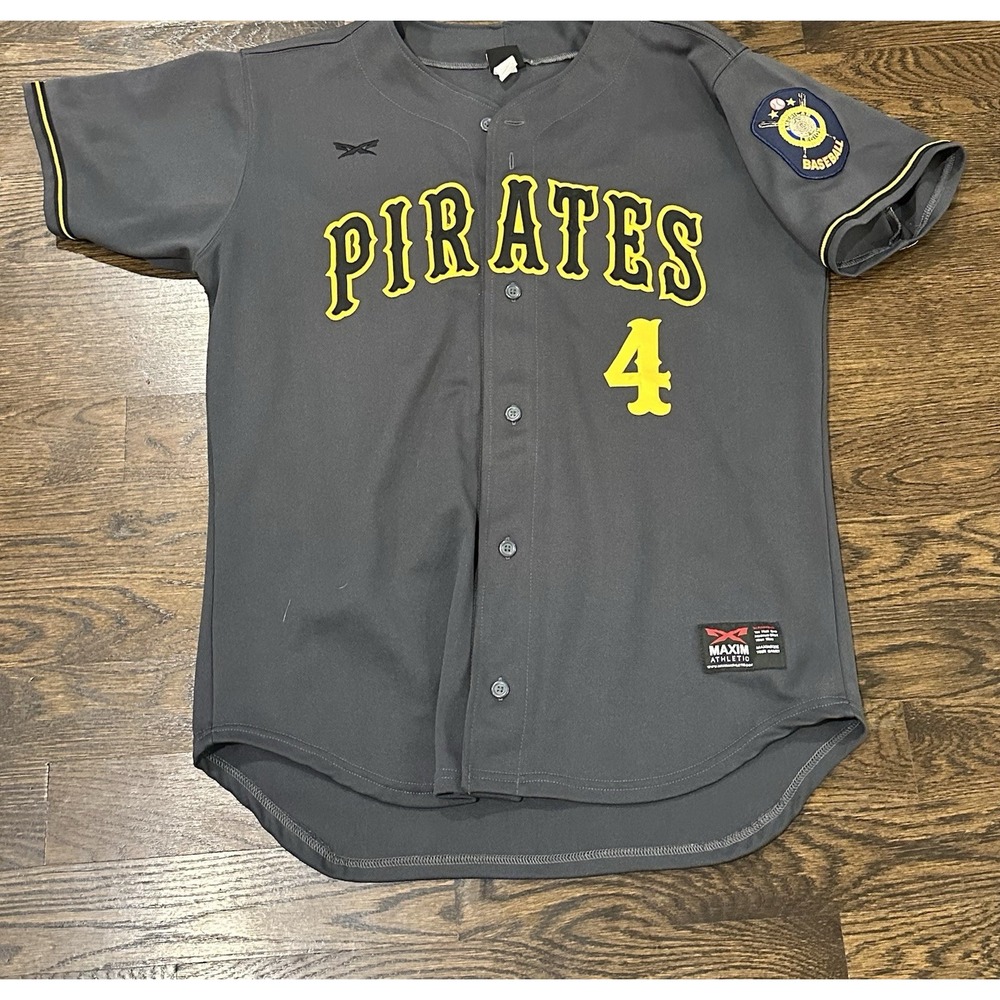 Baseball Pittsburgh Pirates #4 MLB Player Jersey XL Extra Large Gray Stitched